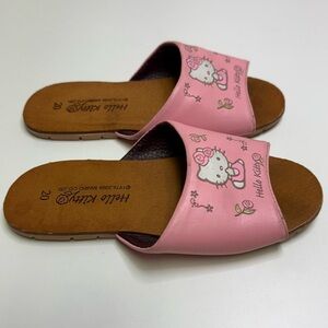 3/$30 Hello Kitty Official SANRIO CO Pink Girls Slides Japan Kids Size 20~US13